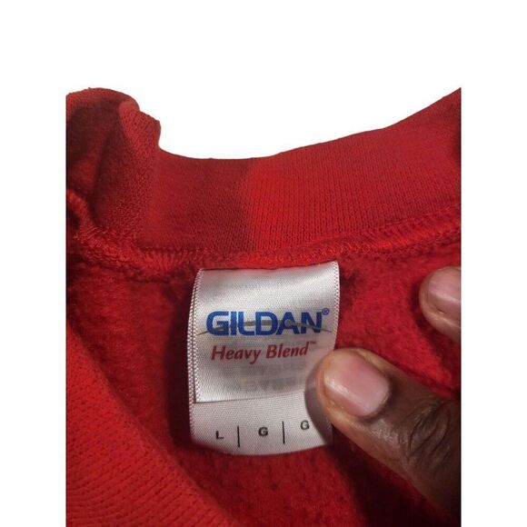 Liverpool Soccer Sweatshirt Women Sz L Reworked Big Graphic Red - Picture 5 of 6